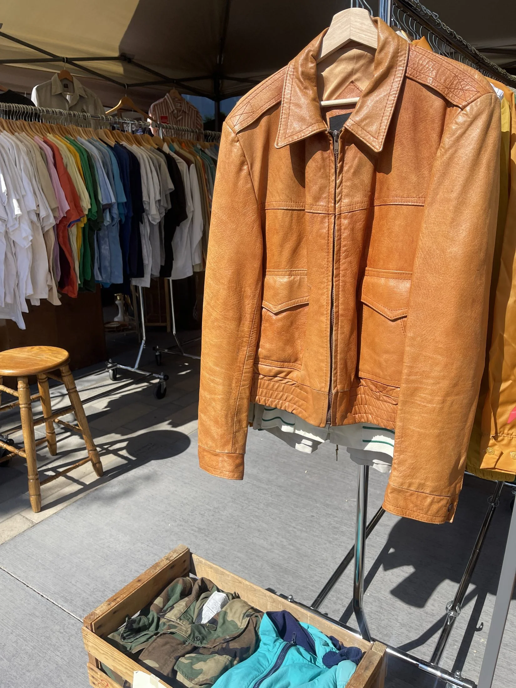 Well-styled vendor booth at Relik Vintage Fest